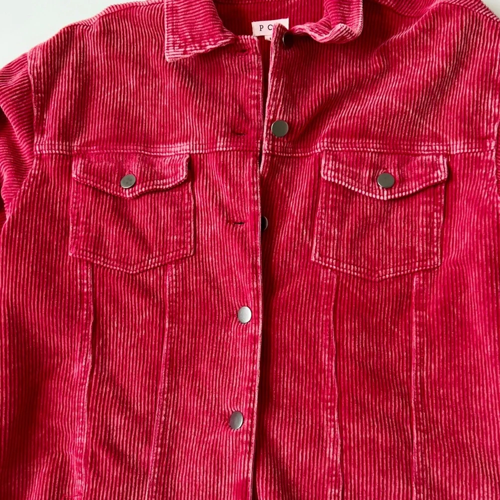 POL Women's Red Corduroy Jacket